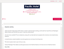 Tablet Screenshot of pacifichotel-london.com